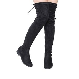 Black Thigh High Boots